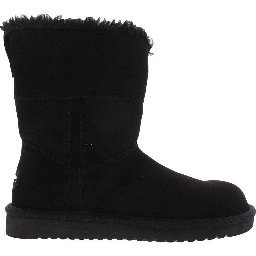 Koolaburra By UGG Aribel Short Boots Women Size 8 US Black Suede Wool - Picture 2 of 9